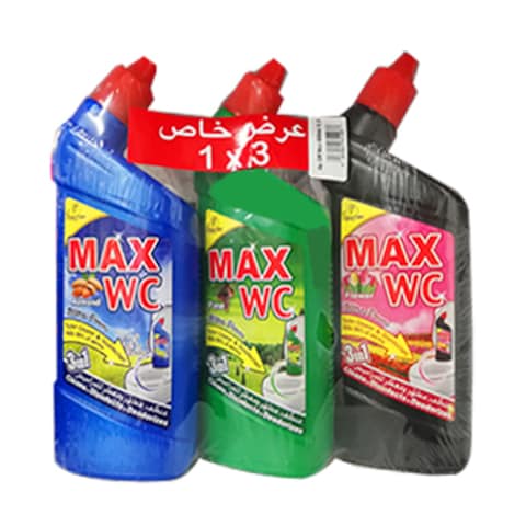 Spartan Max WC 3 In 1 Toilet Cleaner 600ml x Pack of 3