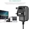 XBW 5V 2A Power Adapter AC to DC Adaptor Converter 5V Power Supply Cable Portable Wall for Led Strip Lights, CCTV, Camera, Router, Keyboard, USB Hub etc UK Plug
