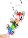 Generic Wooden Rainbow Musical Instrument Handle Jingle Bell Rattle Shaker Stick Toys