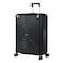 Eminent Vertica Hard Case Travel Bag Medium Luggage Trolley Polypropylene Lightweight Suitcase 4 Quiet Double Spinner Wheels With Tsa Lock B0006 Black