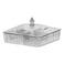 Blackstone Acrylic Square 4 Divider Tray 27x27cm
