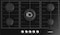 La Modano Builtin Hobs Gas Hobs Black Glass, 90cm, LMBH906GB, Made in Italy