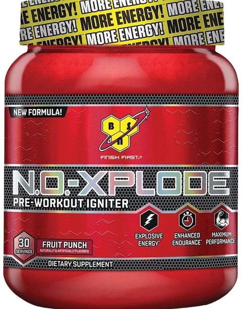 Bsn N.O.-Xplode All-In-One Pre-Workout Igniter Fruit Punch, 1.22 Lbs