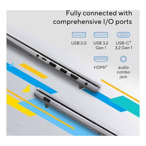 ASUS Vivobook 14 X1404VA-EB214W, Intel Core i7-1355U, 8GB RAM, 512GB SSD, 14-inch, Windows 11 Home, Quiet Blue, English/Arabic