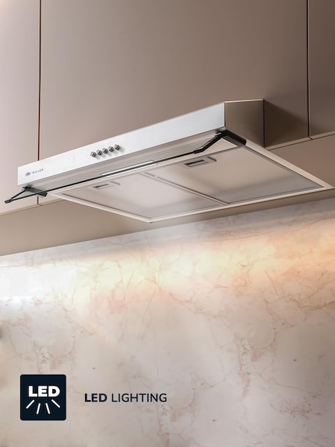 MILLEN 60cm Under Cabinet White Range Hood - MKH 603 WH, 3 Year Warranty