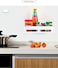 Generic Blooming Time Bathroom Shelf Wall-Mounted Suction Cup Hole-Free Toilet Sink Rack