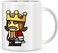 Giftex 11Oz White Mug, With Cartoon King Pic Printed