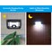 Generic-86 LEDs Solar Lamp PIR Motion Sensor Wall Lights Waterproof IP65 3 Modes Mounting Night Secury Lighting for Garden Driveway