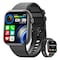 Smart Watch Women(Answer/Make Calls), 2024 Newest 1.8&#39;&#39; Bluetooth Smart Watch For Android Phones, IP68 Waterproof Outdoor Fitness Tracker With Heart Rate/SpO2/Sleep Monitor, Smartwatch Black