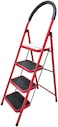 Folding Ladder Domestic Light Stepladder Household Combination Multifunction Steps Indoor Outdoor Home 4 Step  RED FLDLS 4 STEPRED