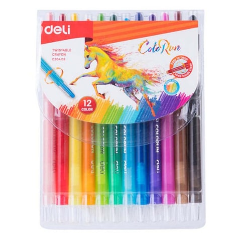 Twistable crayon Deli - 12 Colors