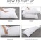 Comfy Microfibre Body Pillow Set of 2 - White