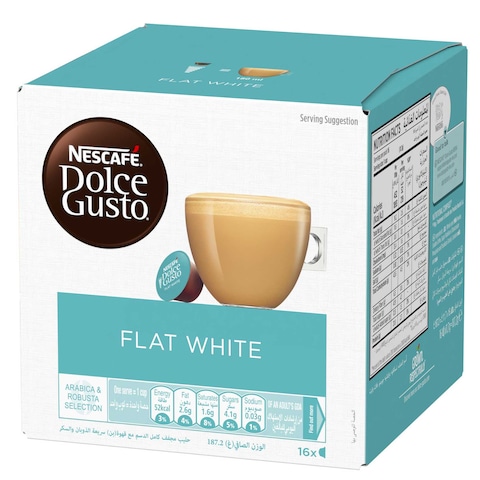 Nescafe Dolce Gusto Flat White Coffee 16 Capsules