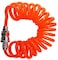 Abbasali 220Psi Car Tyre Inflator Also Deflator Pump Psi Bar Air Hose With Air Pressure Gauge For Auto Truck Suv Motorcycles With 10 mtr Compressor Spring Hose