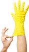 ZALCOON Household Cleaning Gloves, Professional Natural Rubber Latex Dishwashing Gloves, Reusable Kitchen  Gloves (Large)