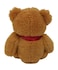 Plush Teddy Golden Brown with Red Ribbon 15cm