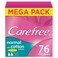 Carefree Cotton Fresh Mega Pack Pads Pantyliners 76 Pieces