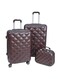 Morano 4-Pieces Luggage Trolley Bags Set (Dark Coffee)