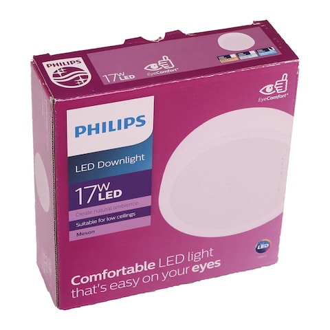Philips Meson White LED Downlight - 17W - 65K