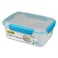Addis Clip N Seal Rectangular Lunch Box 2L White/Blue