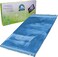Memory foam prayer mat with a silky feel blue