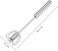 Stainless Steel Semi-Automatic Egg Whisk 12&rdquo;, Hand Push Egg Beater Mixer Blender for Kitchen Cooking