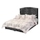 In House Oslo Velvet Bed Frame - King - 200x200 cm - Dark Gray