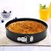 ECVV Nonstick Round Clip Bake Pan, Black, 28 Cm