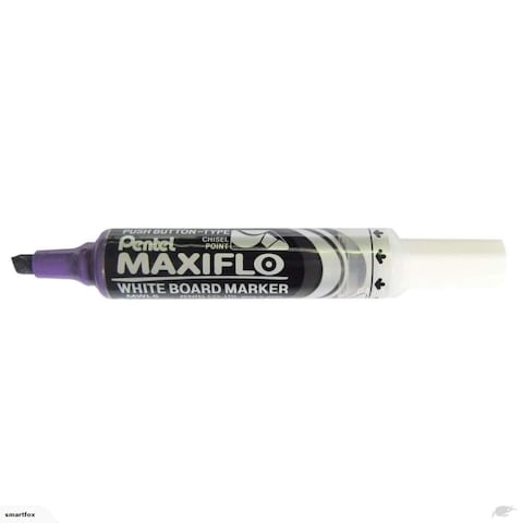 بنتيل ماكسيفلو شيزل قلم حاد الرأس للكتابة على الصبورة البيضاء، 6 قطع - متعدد الألوان.