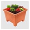 KENPOLY SQUARE PLANTER NO.6 BROWN
