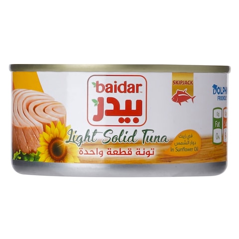 Baidar Light Solid Tuna In Sunflower Oil 185g