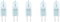 Osram Home Decorative High Quality and Durable Clear HALOGEN Light Bulb 64441-50W 12V GY6.35 (Pack of 5) - White