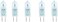 Osram Home Decorative High Quality and Durable Clear HALOGEN Light Bulb 64441-50W 12V GY6.35 (Pack of 5) - White