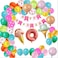 Candy Land Ice Cream Lollipop Donut Theme Birthday Party for Decoration with Happy Birthday Banner Candy Birthday Party Supply Balloon for Kids Children Girls Women (72 pcs)