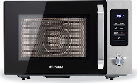 Kenwood 30L Microwave Oven with Grill, Convection, Digital Display, 5 Power Levels, Defrost Function, Stainless Steel, Auto Menu, 95 Minutes Timer, Clock Function 900W MWM31.000BK Black/Silver
