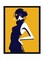 Spoil Your Wall Pop Art Wall Poster With Frame Yellow/Black/White 40x55cm