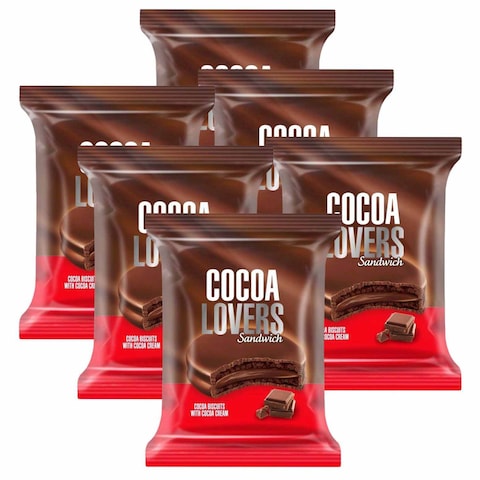 Cocoa Lovers Cocoa Biscuit With Cocoa Cream - 6 Pieces