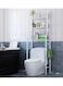 3-Tier Toilet Storage Rack White