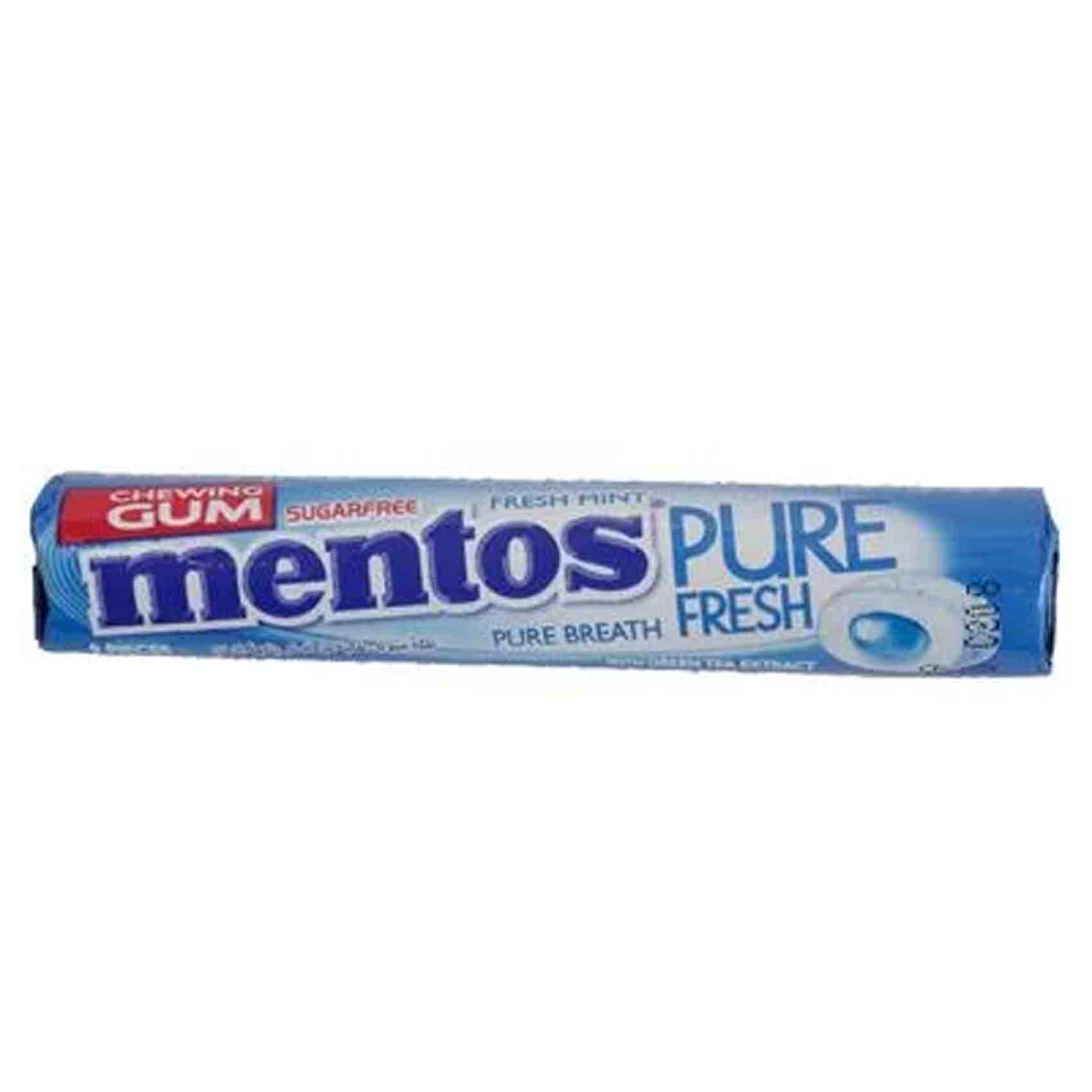 Mentos Chewing Gum Pure Fresh Mint Free Sugar 15.75 Gram