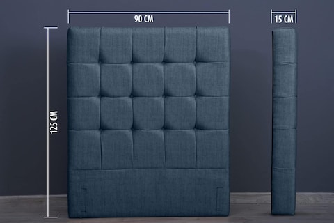 PAN Home Home Furnishings Vista Headboard Chanel Teal L-90: H-125cm Teal