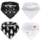 Little Story Bandana Drool Bibs Set of 4 - LOVE