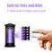 KKmoon-Electric Bug Zapper Mosquito Killer Bug Fly Insect Attractant Trap with UV Light Pests Catcher Lamp Portable Standing or Hanging for Indoor and Outdoor
