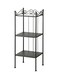 Generic Freestanding Shelving Unit Black/Clear 103X42X40Centimeter