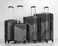 Set of 4 ABS Trolley Luggage With Number Lock 20,24,28,32 Inches