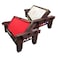 Simbashoppingmea - 7 Ft Pool Table Billiards Red Cloth With Air Hockey Table &ndash; Billardhockey