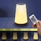 Sky-Touch LED Bedside Lamp, Colorful Bedside Lamp, Rechargeable Dimmable Color Night Lamp With Touch Control Adjustable Brightness Remote Control For Bedroom