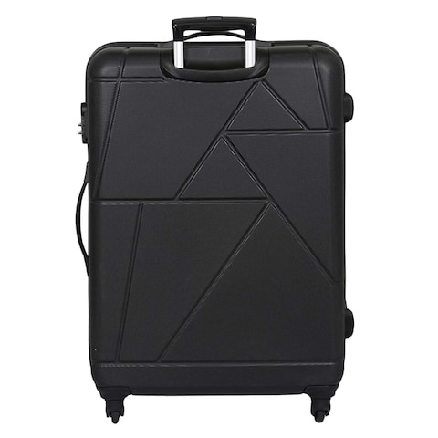 Verona Spinner Texture Suitcase Black 76cm