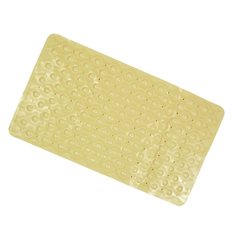 King&#39;s Collection Anti Slip Bath Mat 71x40cm Yellow
