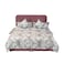 In House Lamar Velvet Bed Frame - Single - 200x120 cm - Dark Pink