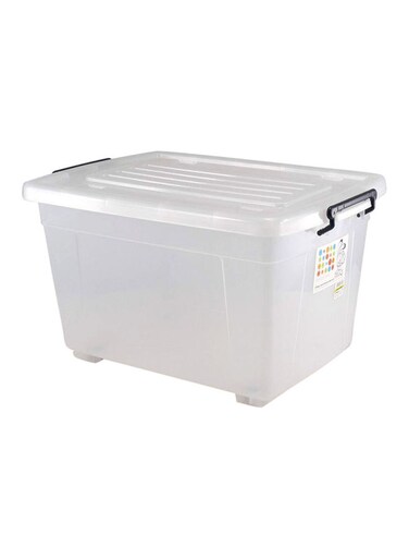 Buy Citylife Multipurpose Storage Box With Wheels White 58L Online ...
